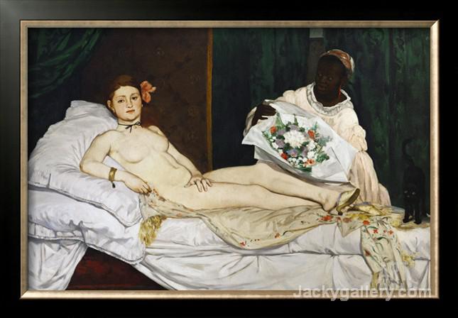 OLYMPIA- by Edouard Manet paintings reproduction
